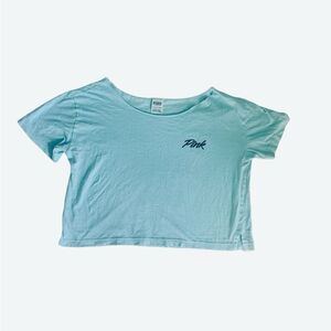 Victoria’s Secret Pink Crop Top Shirt Women’s Size XS Teal